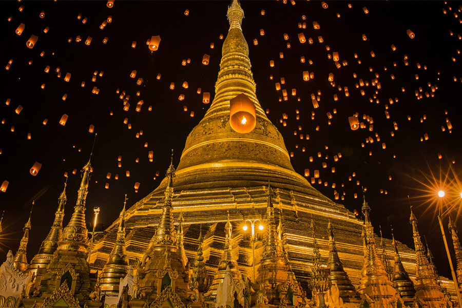 Shwedagon Pagoda - myanmar itinerary 10 days