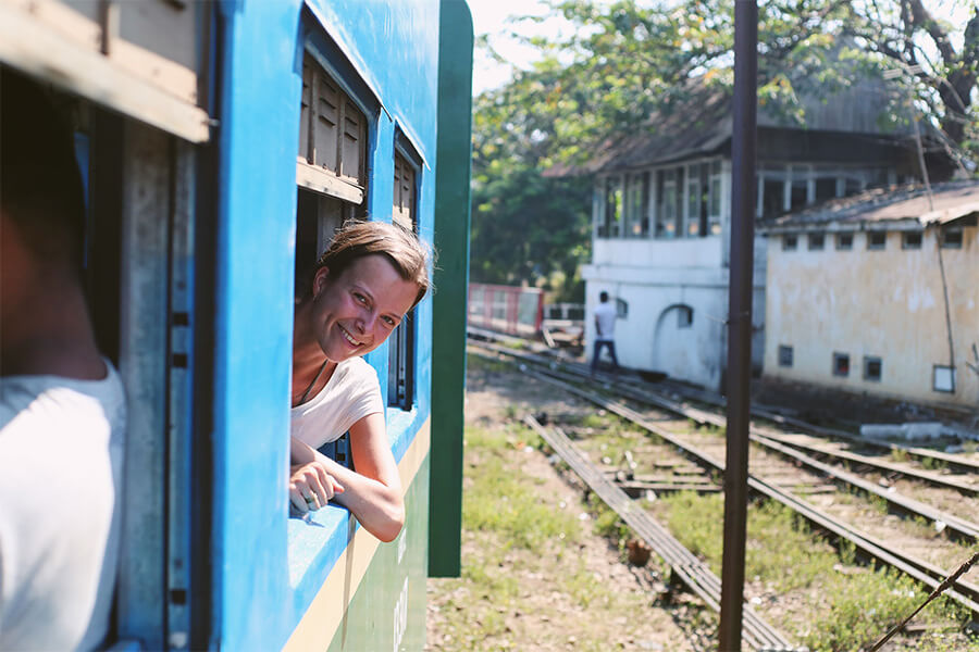 Explore The Suburbs by Train - yangon tours